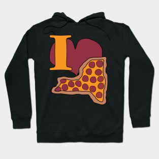 I Love Pizza From New York Hoodie